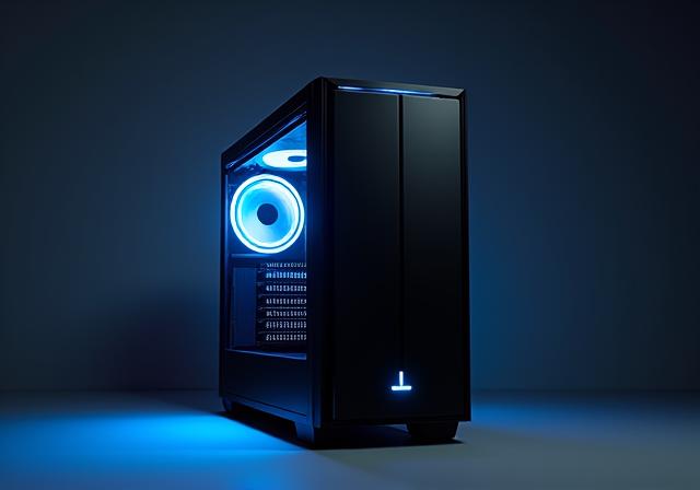 StreamLine Pro custom gaming PC with elegant RGB lighting.